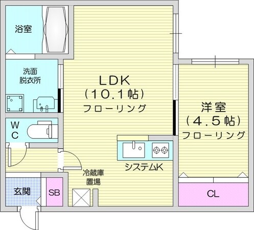 西１１丁目駅 徒歩10分 2階の物件間取画像